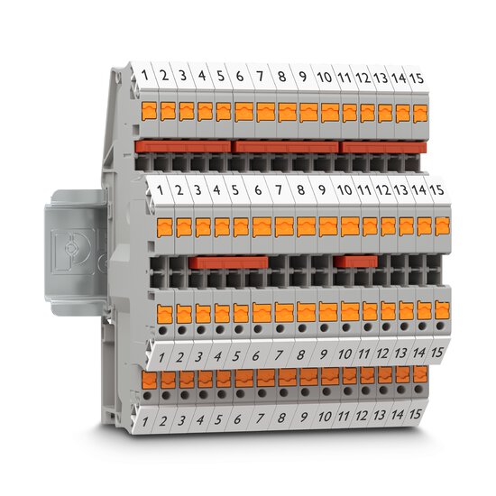 Series terminals and DIN-rail connectors